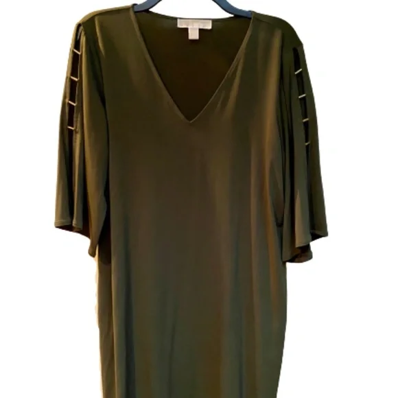 Micheal Kors Olive Green Dress L - Picture 1 of 5